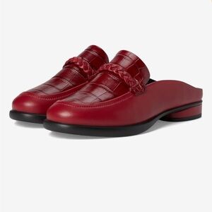 Ecco -Sculpted Luxury Braided Mule Color: Brick